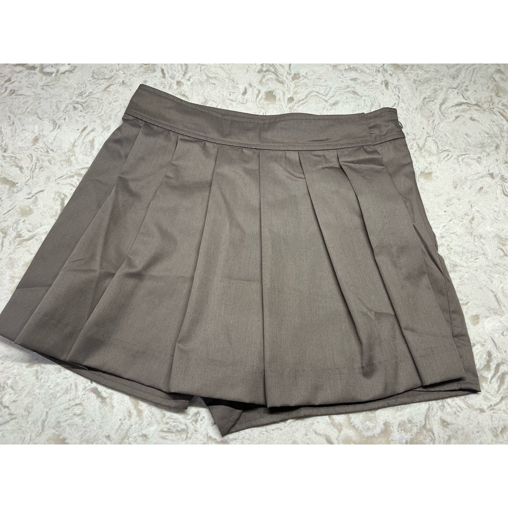 MABLE PLEATED OVERLAY TENNIS TAN SKORT Medium
